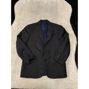 Sid Mashburn Mens Black Wool‎ Blazer Size 50 (US 40) Sport Jacket Italy